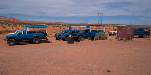 Transport zum Antelope Canyon