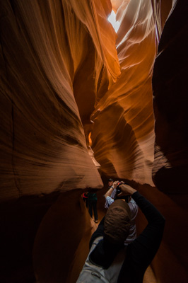 Touristen im Antelope Canyon
