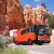 Rotelbus im Red Canyon