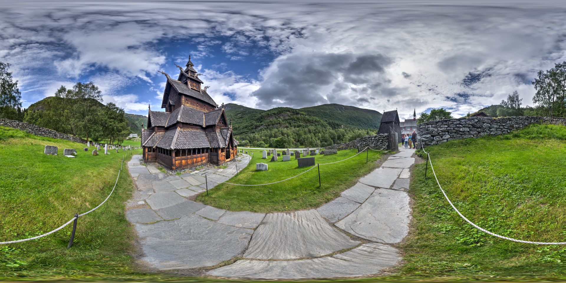 Stabkirche Borgund Panorama