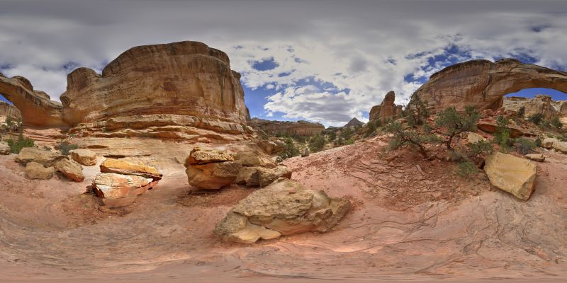 Capitol Reef – Hickman Bridge Panorama